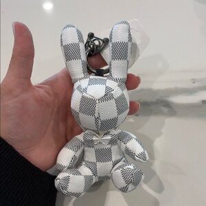 Checkered Bunny Keychain
